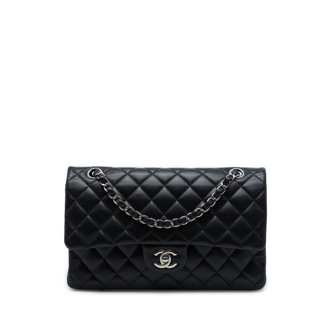 Chanel Classic Double rabat Moyen Cuir d'agneau Noir