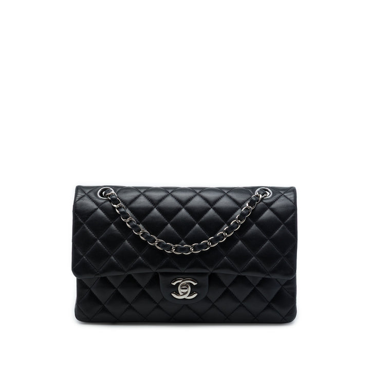 Chanel Classic Double rabat Moyen Cuir d'agneau Noir