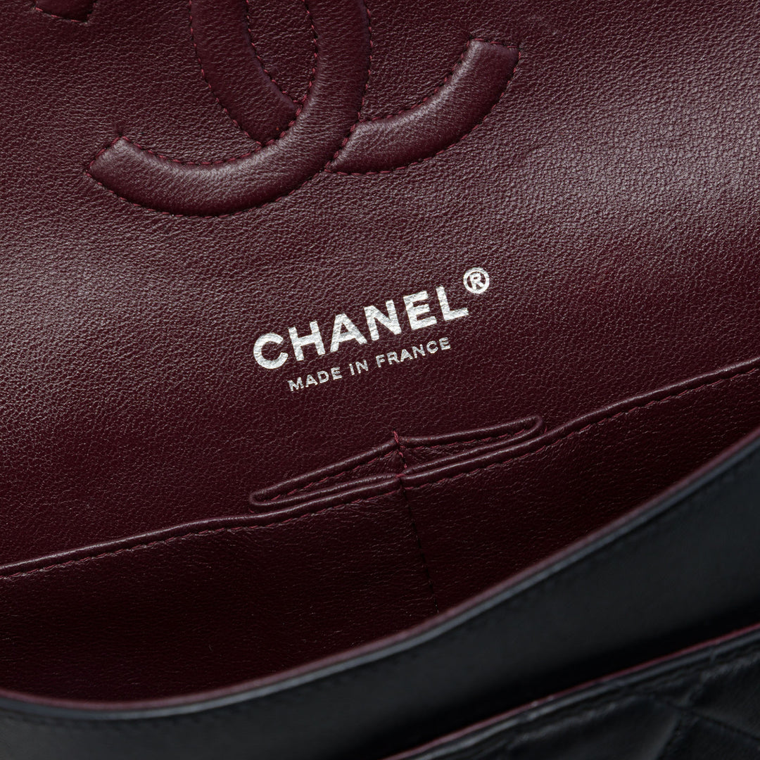Chanel Classic Double rabat Moyen Cuir d'agneau Noir