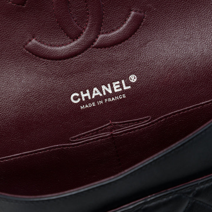 Chanel Classic Double rabat Moyen Cuir d'agneau Noir