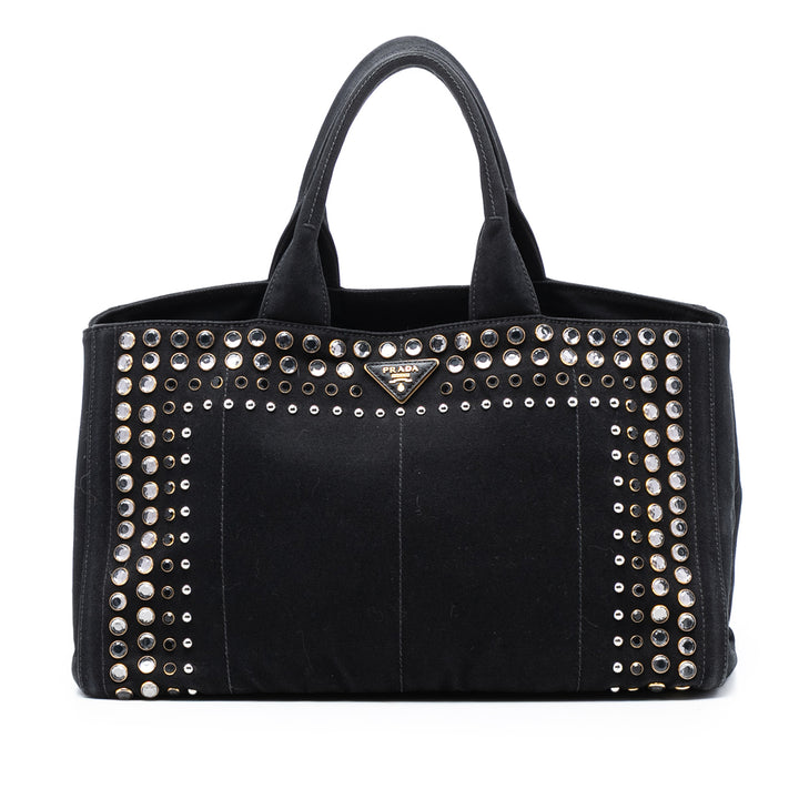 Prada Large Toile Canapa Bijoux Sac