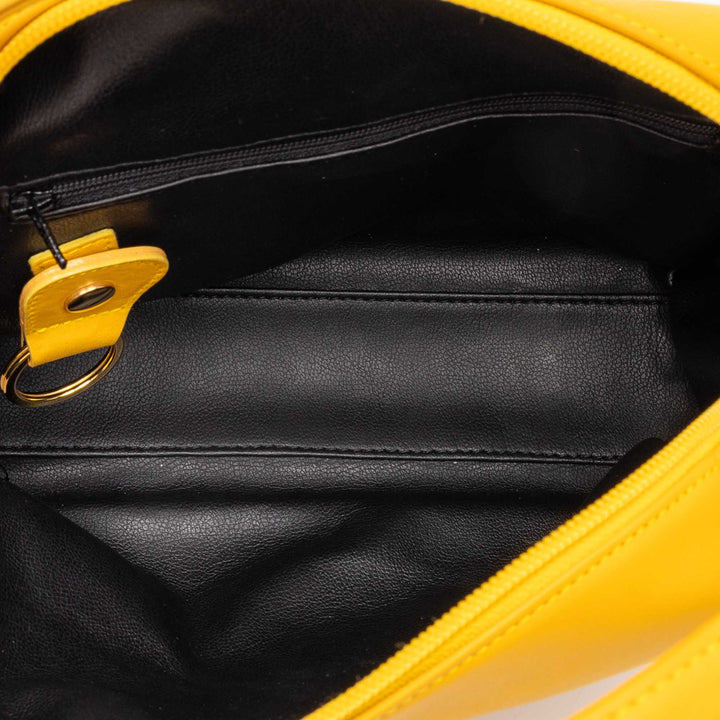 Dior Sac à main CD Logo Jaune – vue 4 – GABY PARIS