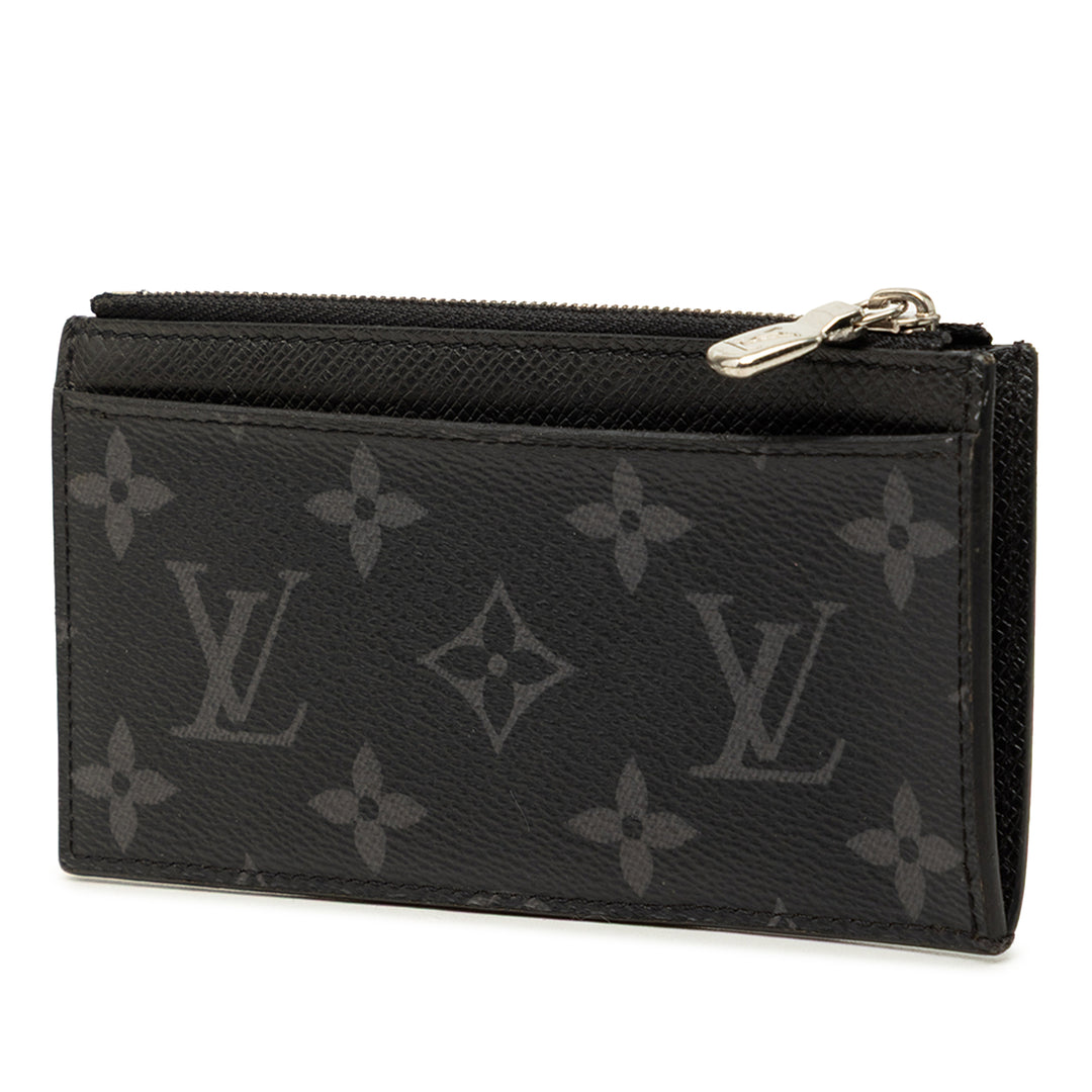 Louis Vuitton Monogram Eclipse Taigarama Coin Card Holder