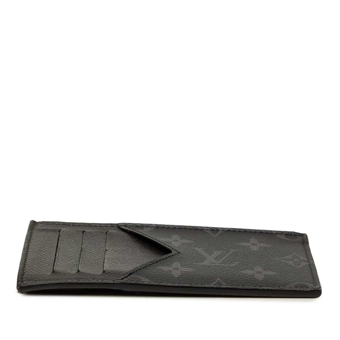 Louis Vuitton Monogram Eclipse Taigarama Coin Card Holder