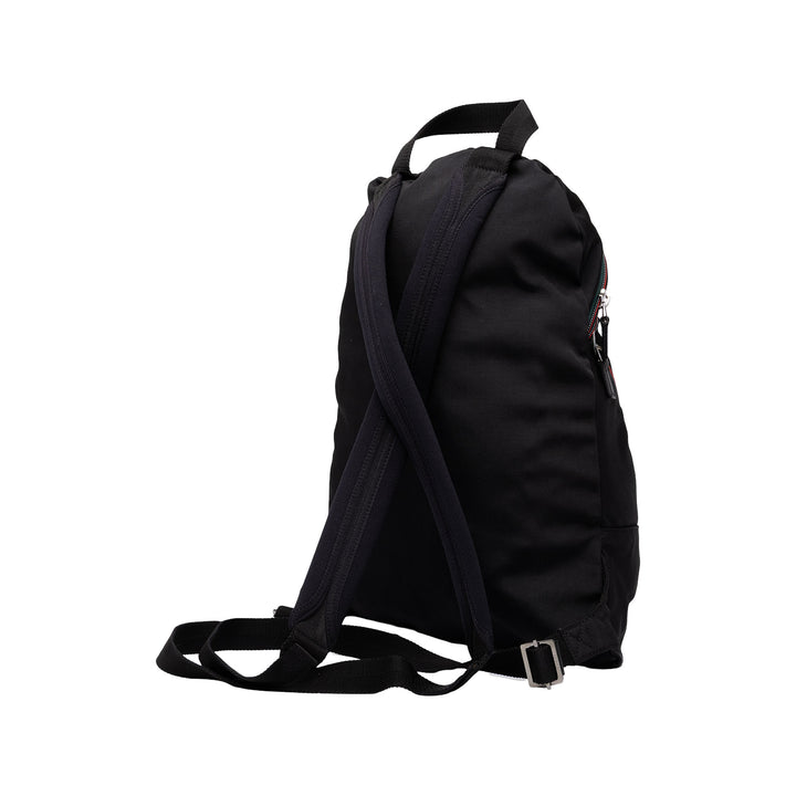 Gucci Sac à dos Web Noir – vue 2 – GABY PARIS