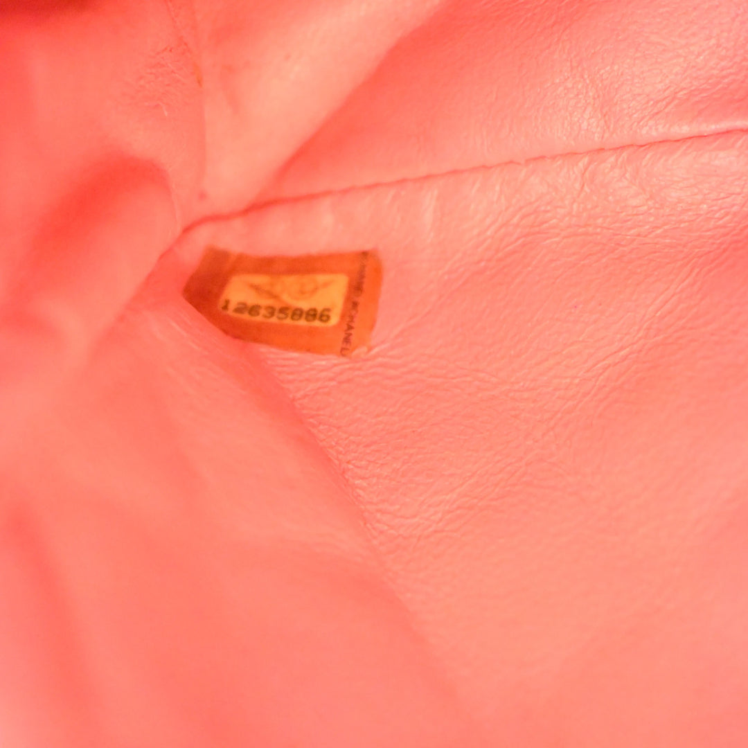 Classic Valentines Heart Charms Rabat simple Moyen Cuir d'agneau Rose