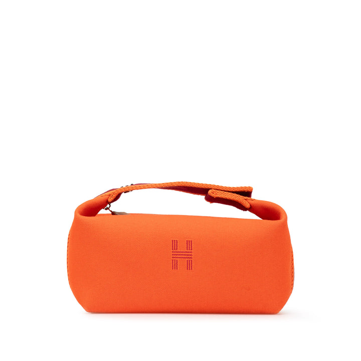 Hermès Small Toile Bride A Brac Étui Orange
