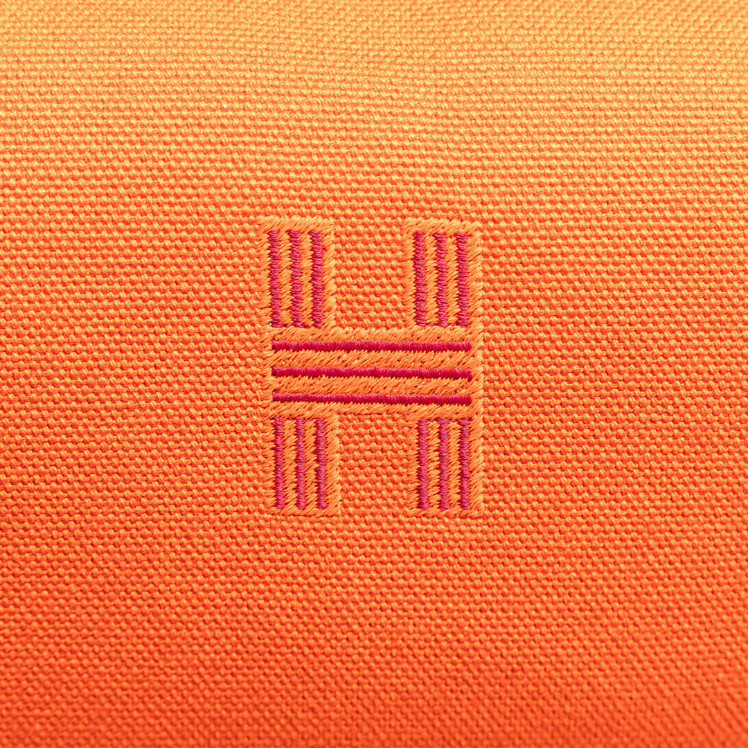 Hermès Small Toile Bride A Brac Étui Orange
