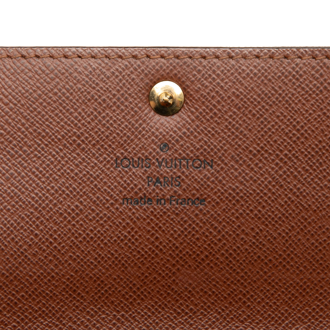 Sarah Portefeuille long Monogram Marron