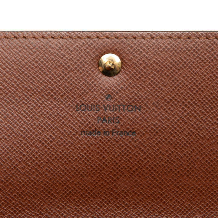 Sarah Portefeuille long Monogram Marron