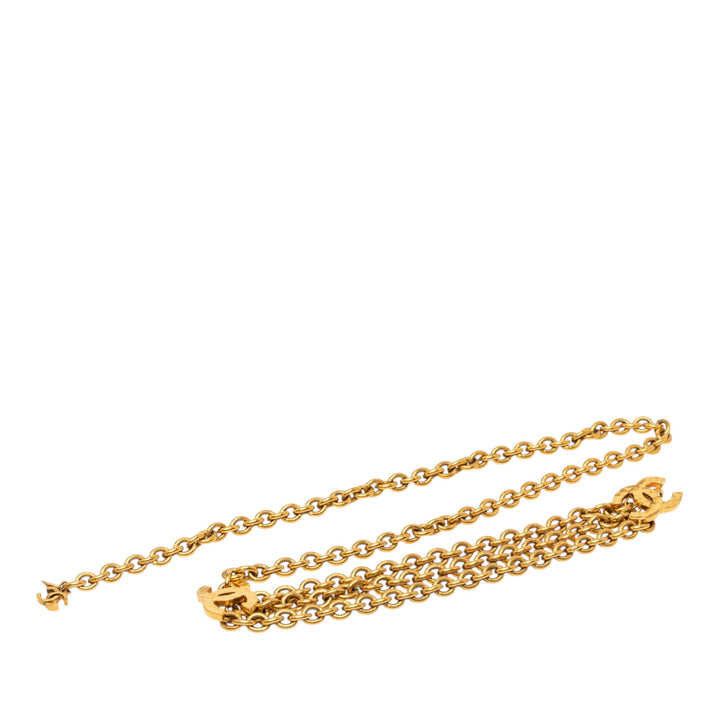 Chanel plaqué Triple CC Chaîne Ceinture Métal