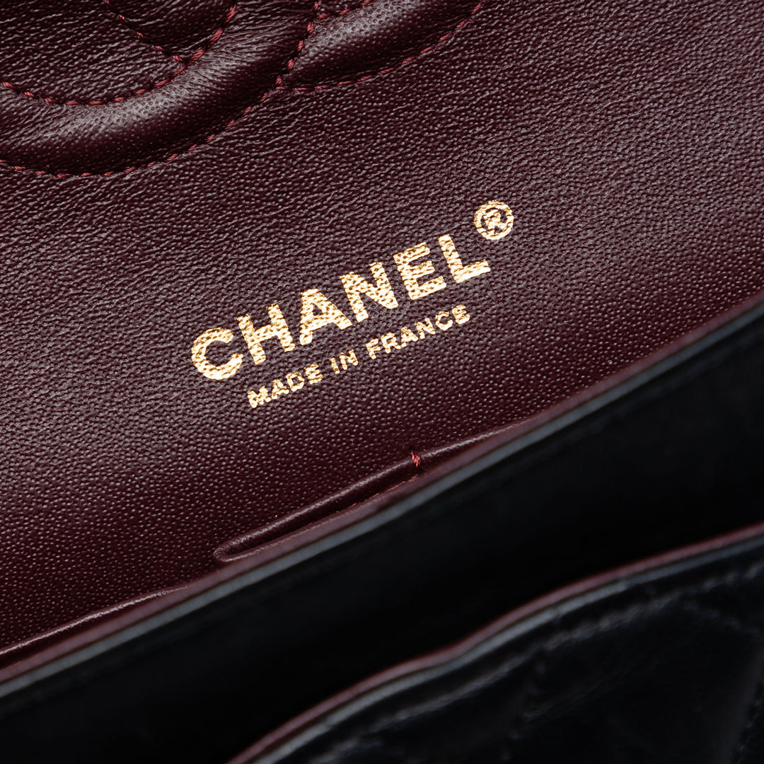 Chanel Medium Classic Cuir d’agneau Double rabat