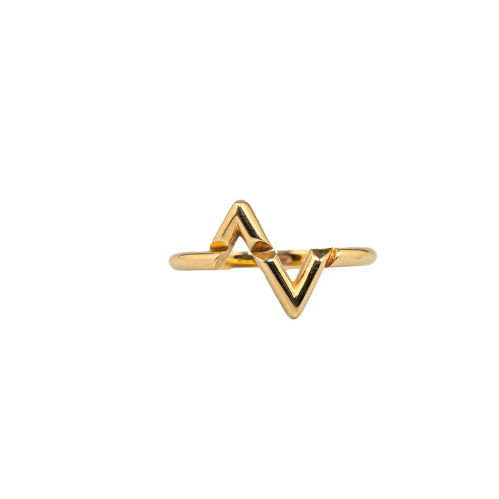 18K Yellow Gold Volt Upside Down Ring Gold - Gaby Paris