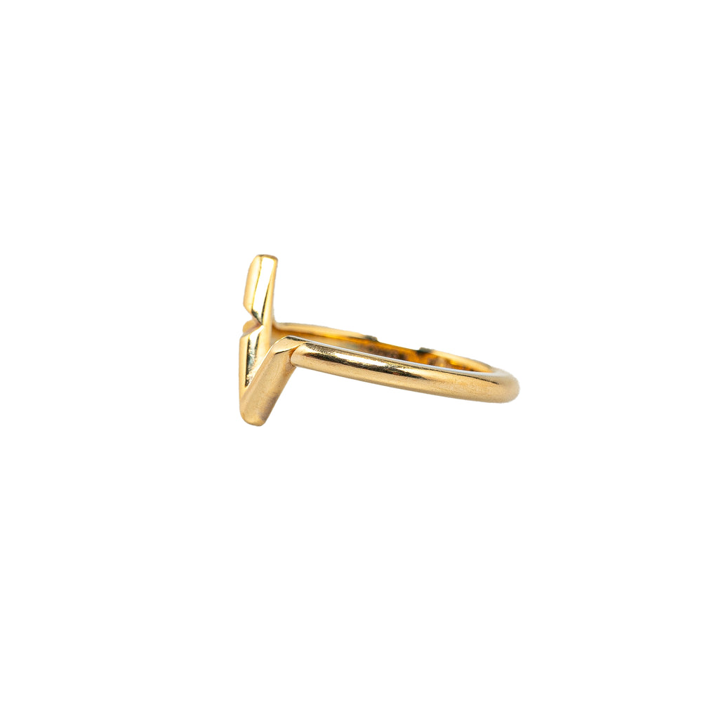 18K Yellow Gold Volt Upside Down Ring Gold - Gaby Paris