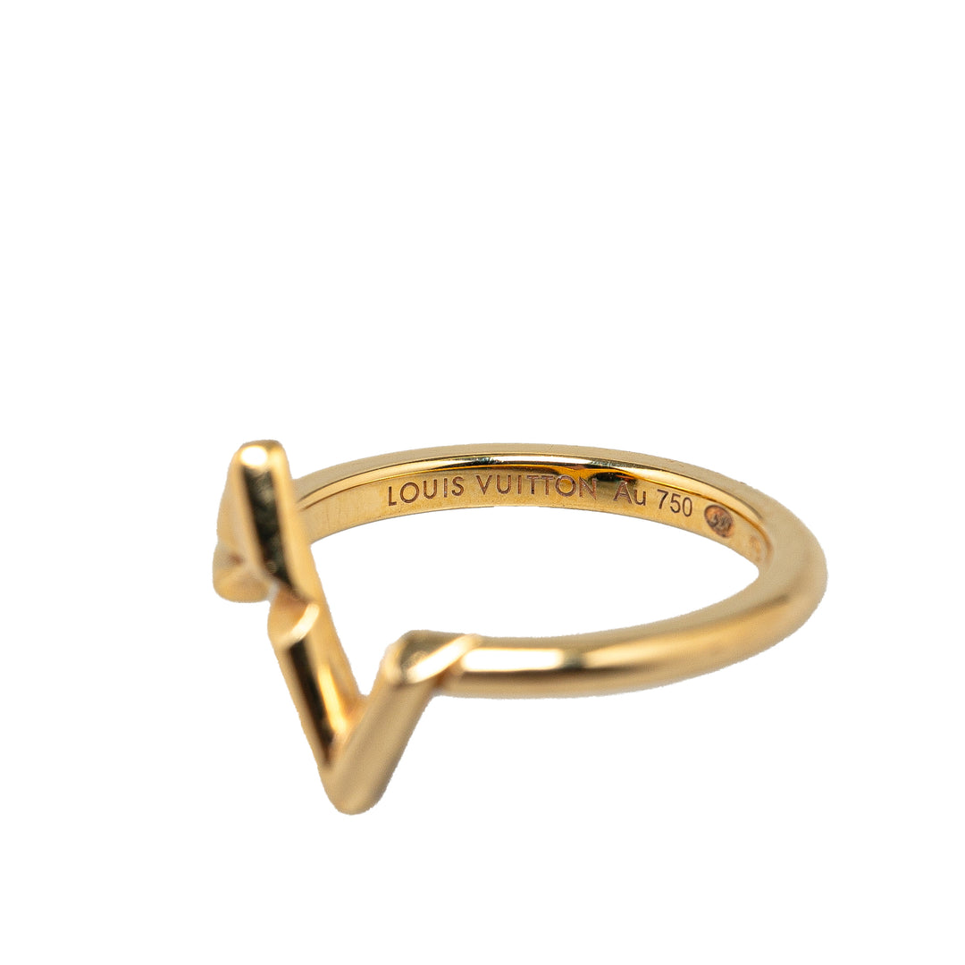 18K Yellow Gold Volt Upside Down Ring Gold - Gaby Paris