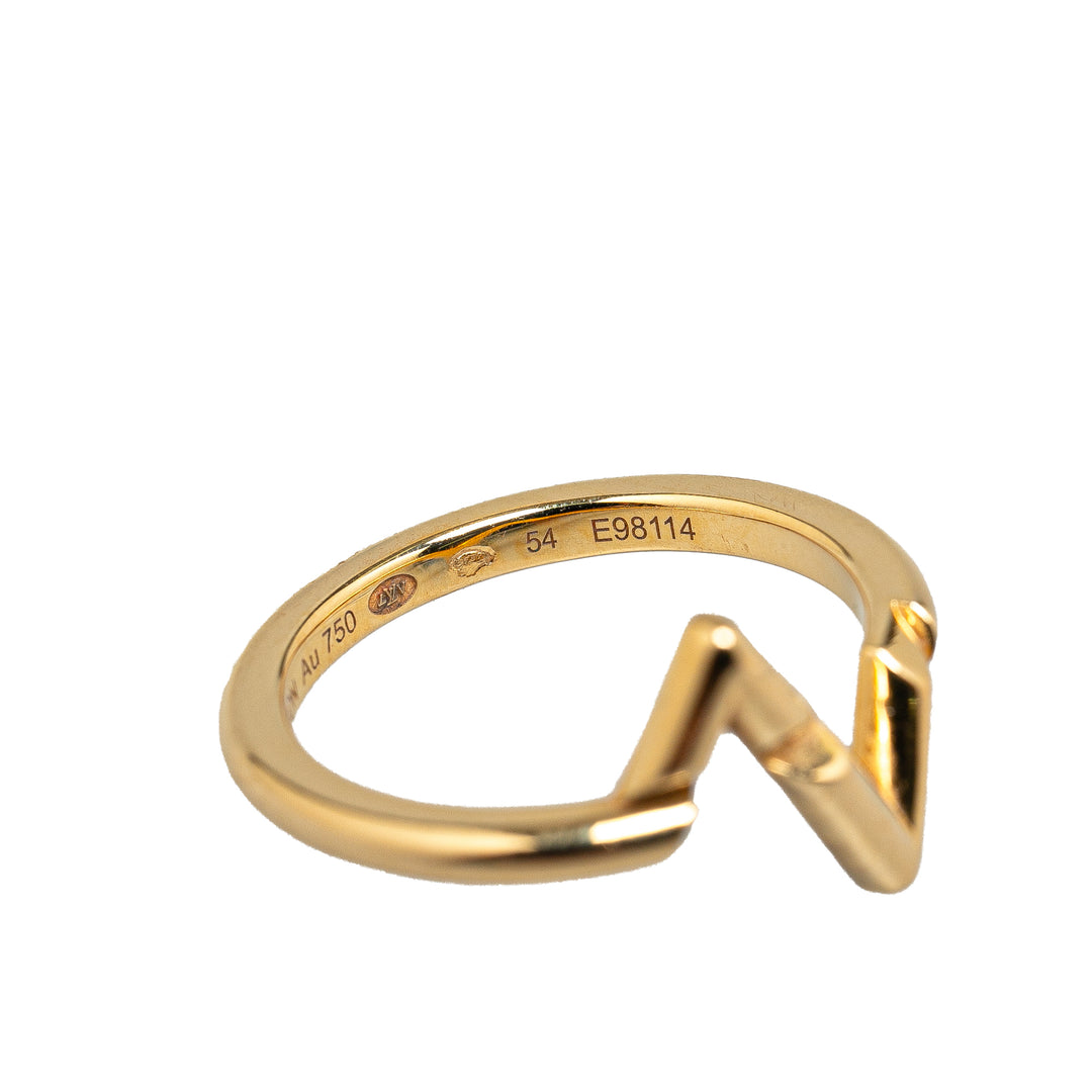 18K Yellow Gold Volt Upside Down Ring Gold - Gaby Paris