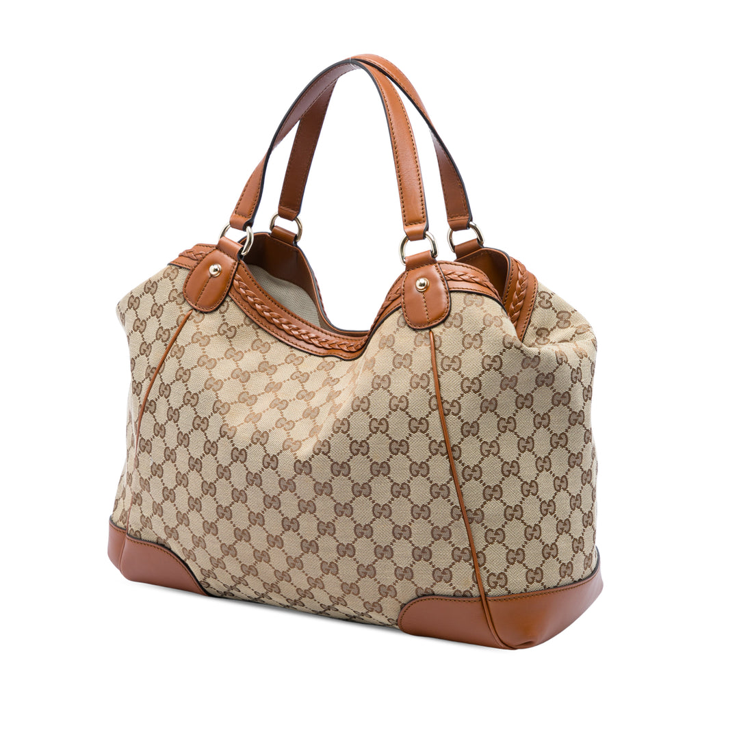 Gucci GG Brick Lane Cabas Moyen Beige – vue 2 – GABY PARIS