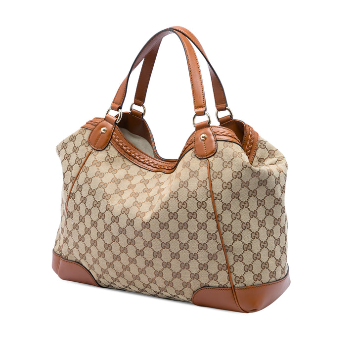 Gucci GG Brick Lane Cabas Moyen Beige – vue 2 – GABY PARIS