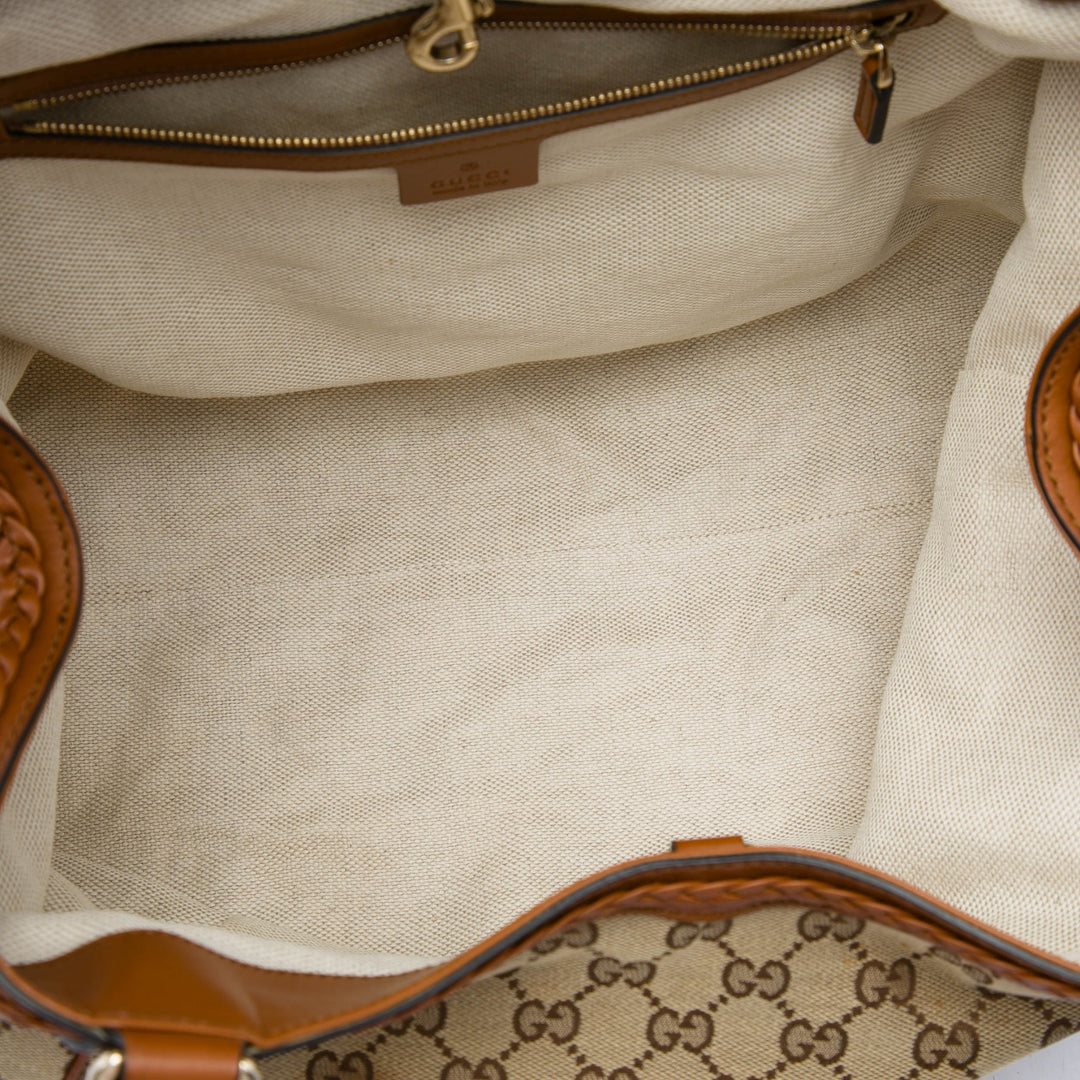 Gucci GG Brick Lane Cabas Moyen Beige – vue 4 – GABY PARIS