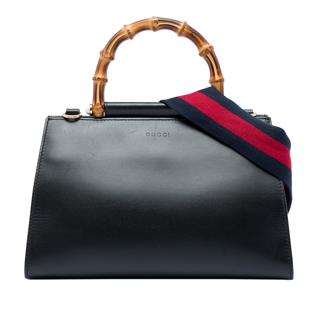 Gucci Small Cuir de veau Bamboo Web Nymphaea Sac