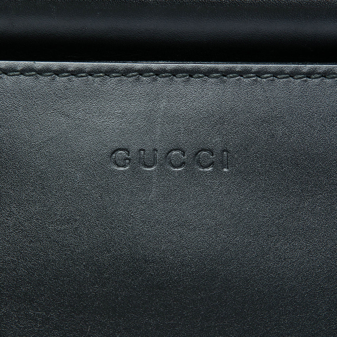 Gucci Small Cuir de veau Bamboo Web Nymphaea Sac