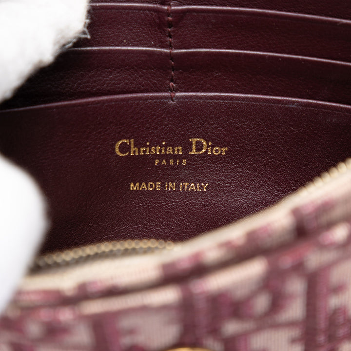 Dior Oblique Toile Saddle Wallet on Chain