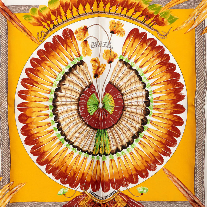 Brazil Foulard 90 Jaune
