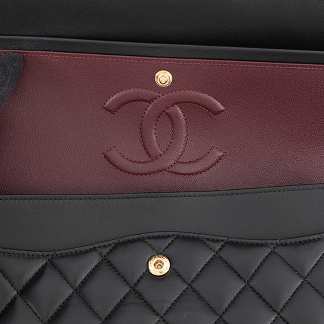 Chanel Classic Double rabat Moyen Cuir d'agneau Noir – vue 12 – GABY PARIS
