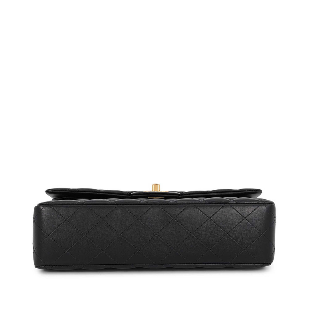 Chanel Classic Double rabat Moyen Cuir d'agneau Noir – vue 3 – GABY PARIS
