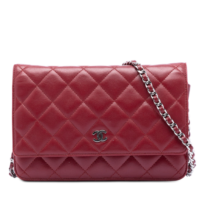 Chanel CC Matelassé Cuir d’agneau Wallet on Chain