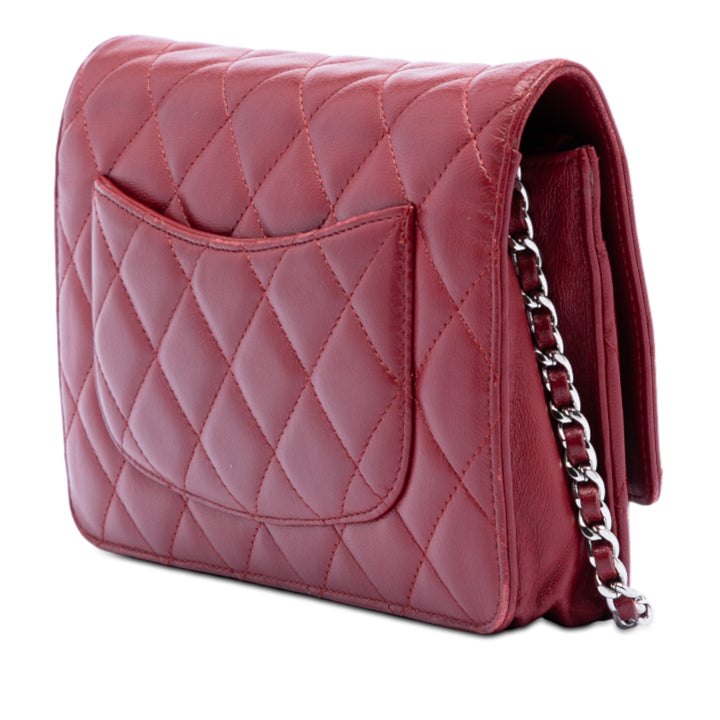 Chanel CC Matelassé Cuir d’agneau Wallet on Chain