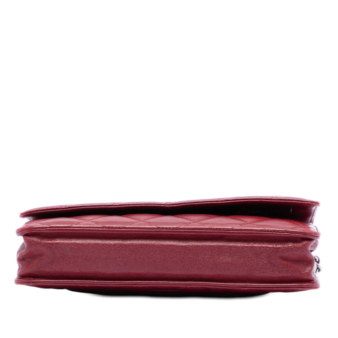 Chanel CC Matelassé Cuir d’agneau Wallet on Chain