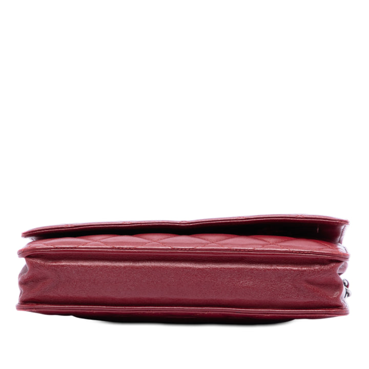 Chanel CC Matelassé Cuir d’agneau Wallet on Chain