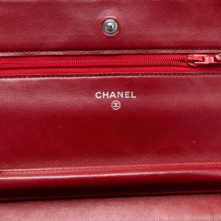 Chanel CC Matelassé Cuir d’agneau Wallet on Chain