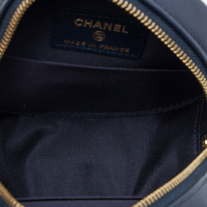 Chanel Cuir d’agneau 19 Rond Pochette avec chaîne