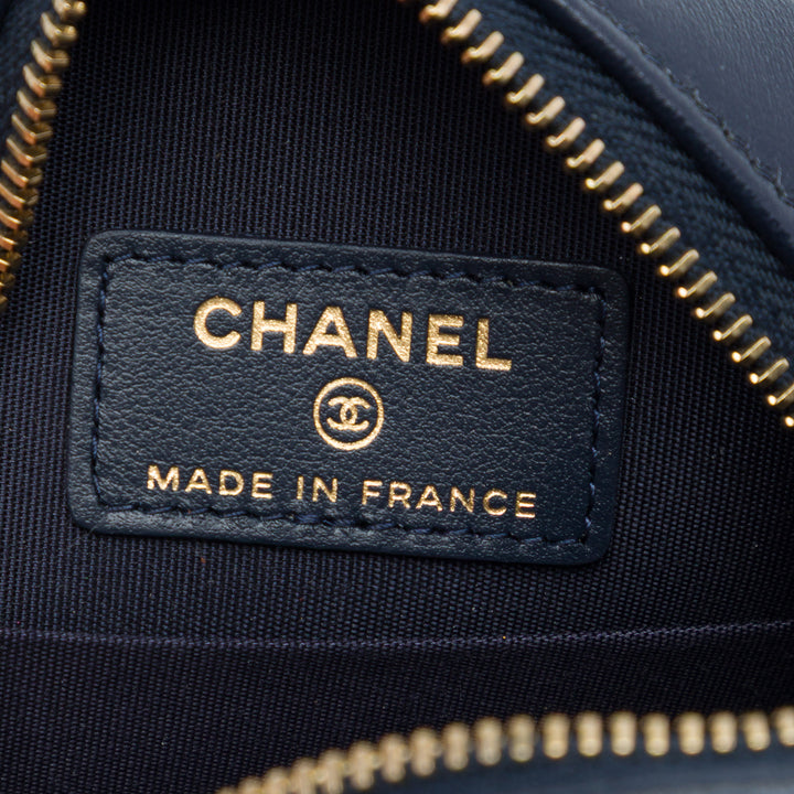 Chanel Cuir d’agneau 19 Rond Pochette avec chaîne