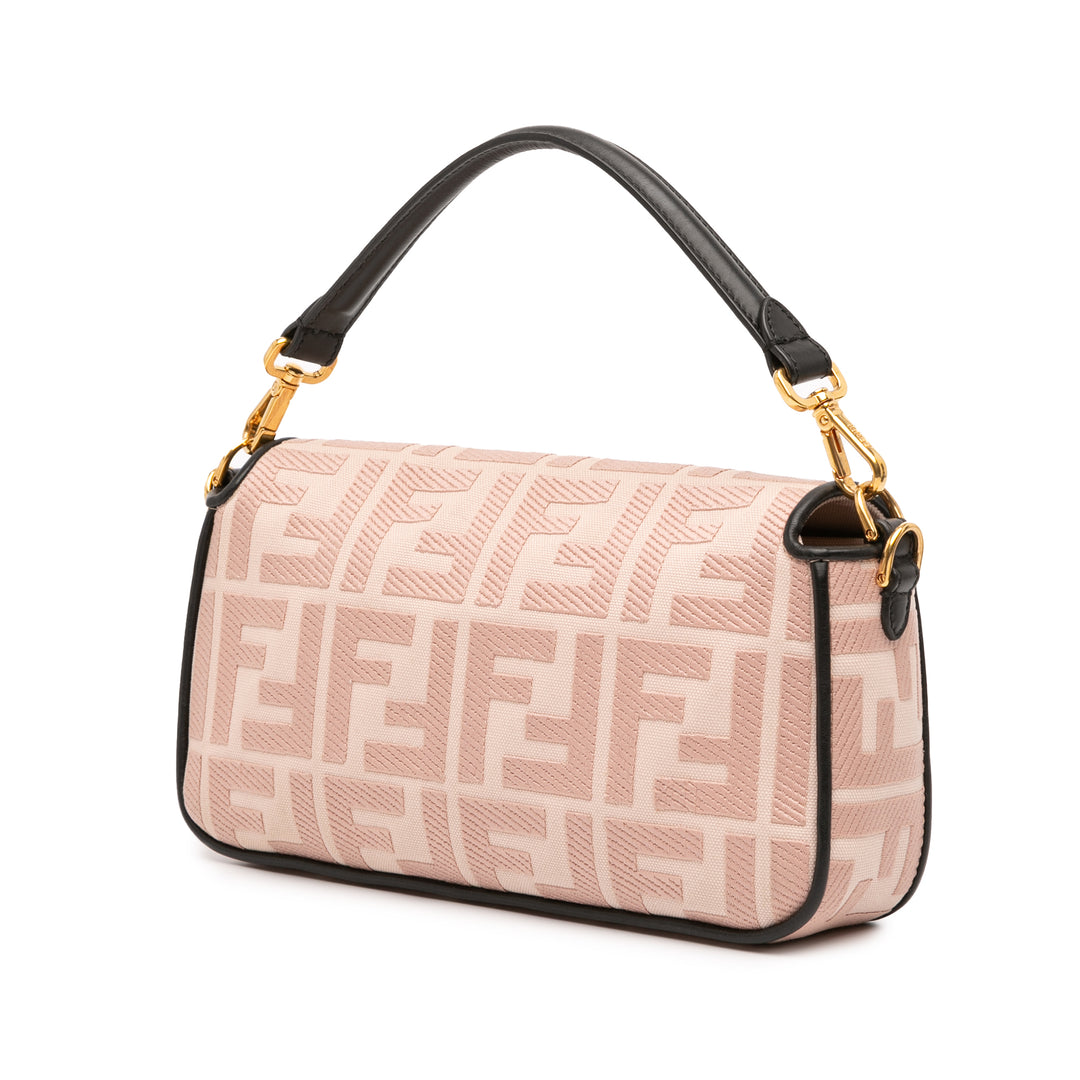 Fendi Zucca brodé Toile Baguette Sac