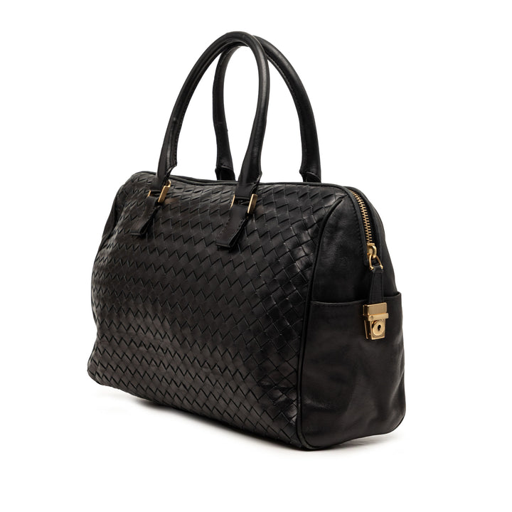 Bottega Veneta Nappa Intrecciato Boston Sac