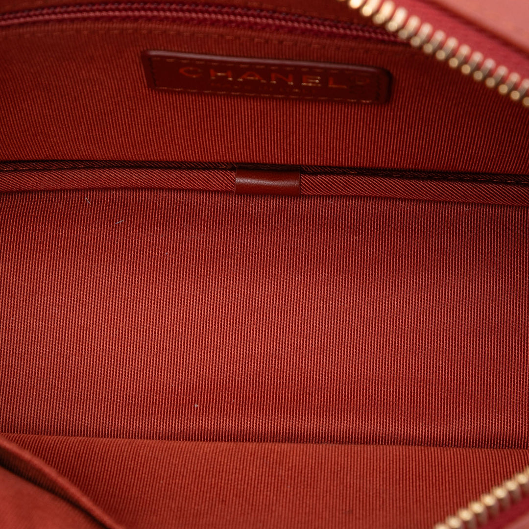 Chanel Paris Hamburg Matelassé Cuir d’agneau et Jersey Camera Étui