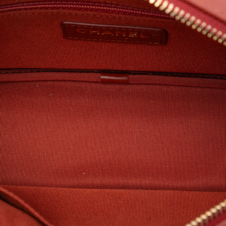 Chanel Paris Hamburg Matelassé Cuir d’agneau et Jersey Camera Étui