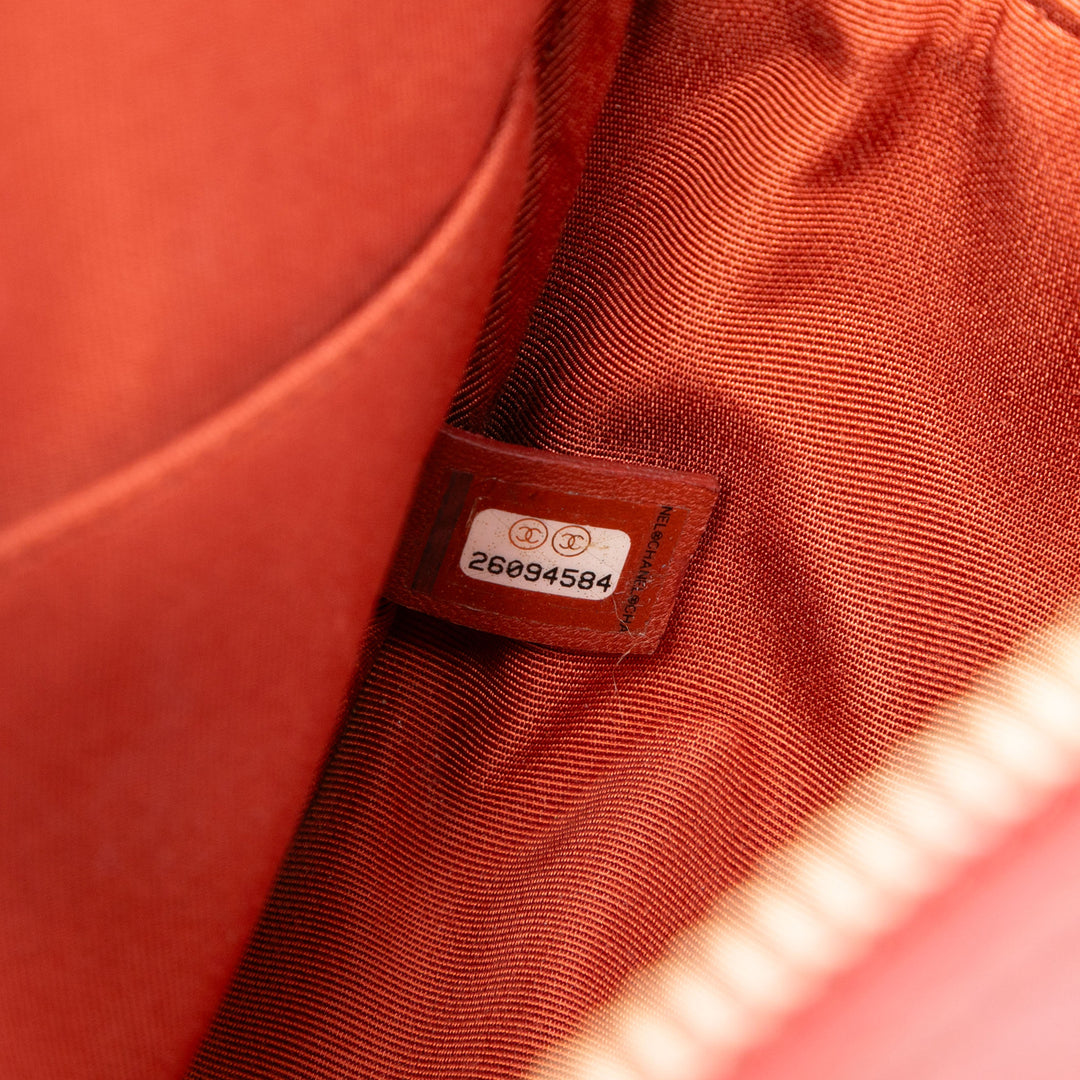 Chanel Paris Hamburg Matelassé Cuir d’agneau et Jersey Camera Étui