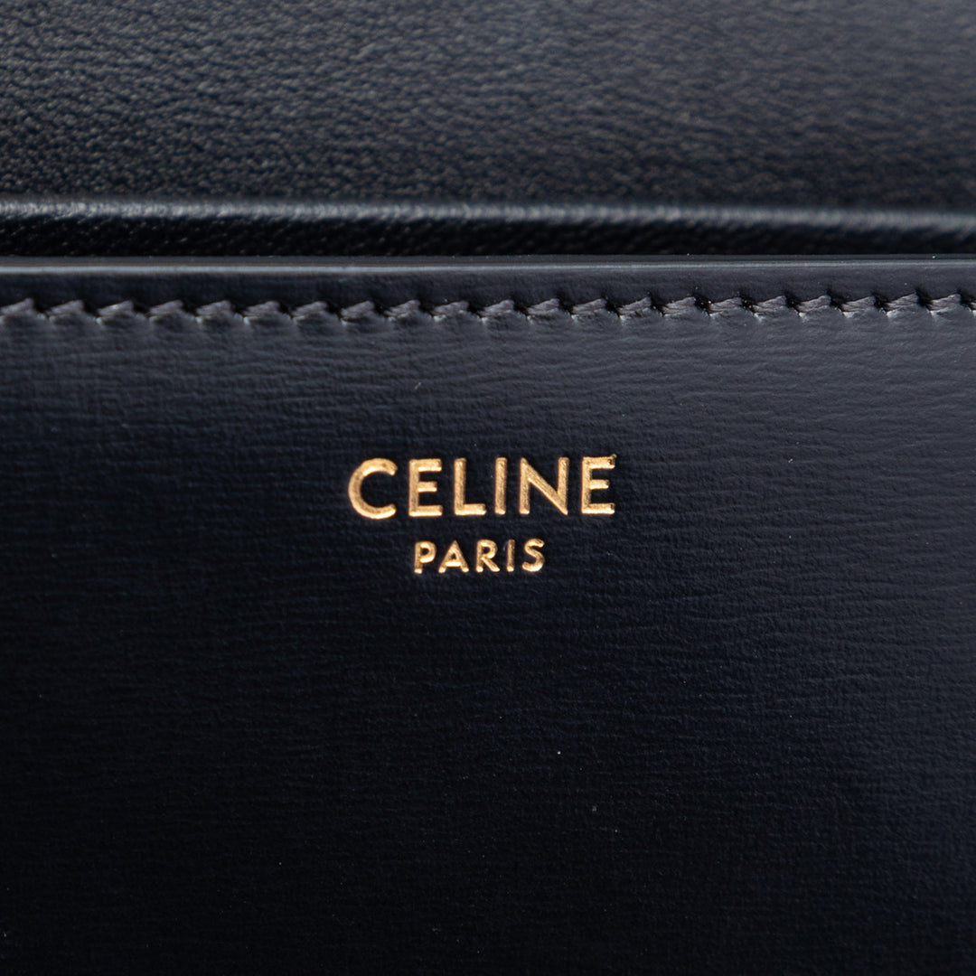 Celine brillant Cuir de veau Triomphe Claude Sac bandoulière