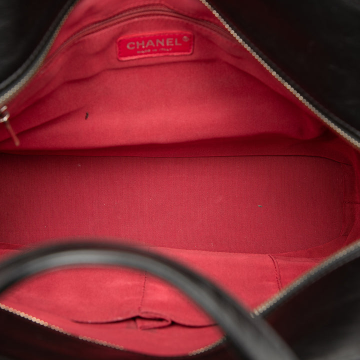 Chanel Large vieilli Cuir de veau Gabrielle Shopping Cabas