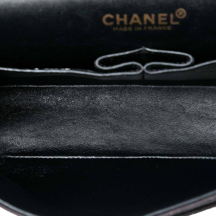 Chanel Medium Classic Toile Coco Print Double rabat