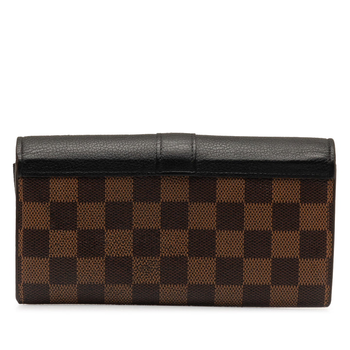 Damier Ebene Portefeuille Clapton Brown - Gaby Paris