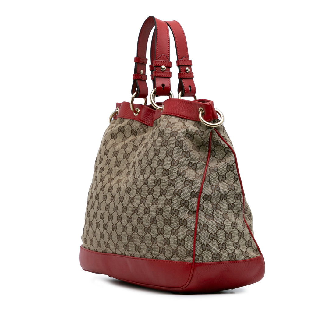 Gucci Medium GG Toile Valentine sac à anse supérieure – GABY PARIS Authentique