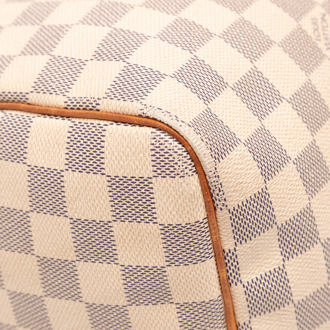 Louis Vuitton Damier Azur Speedy 35 Blanc – GABY PARIS Authentique