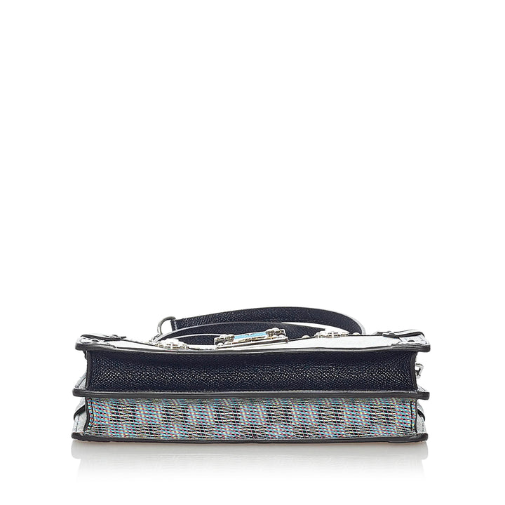 Monogram Damier Pop Trunk Clutch Gray - Gaby Paris