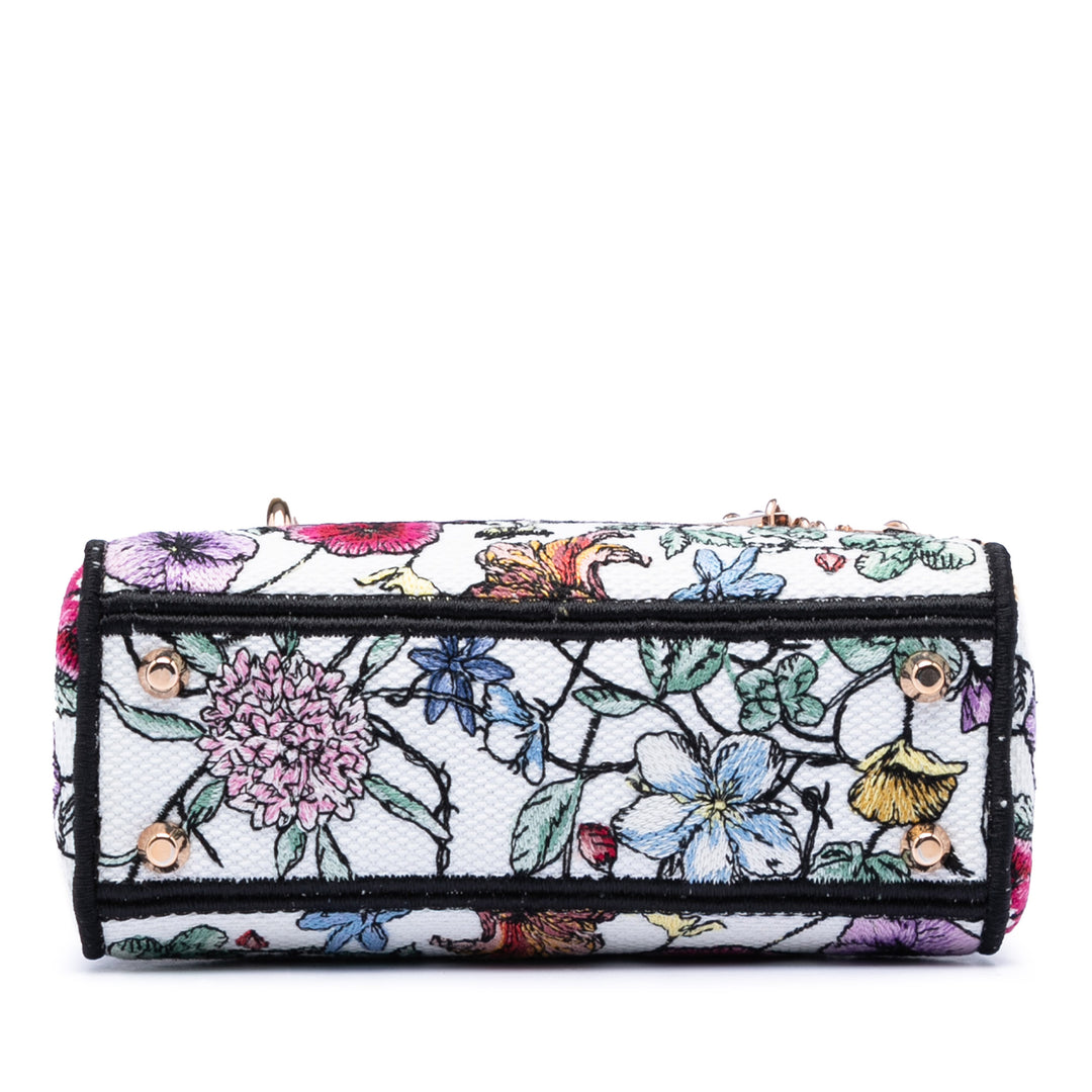 Dior Mini brodé Toile Florilegio Lady D Lite