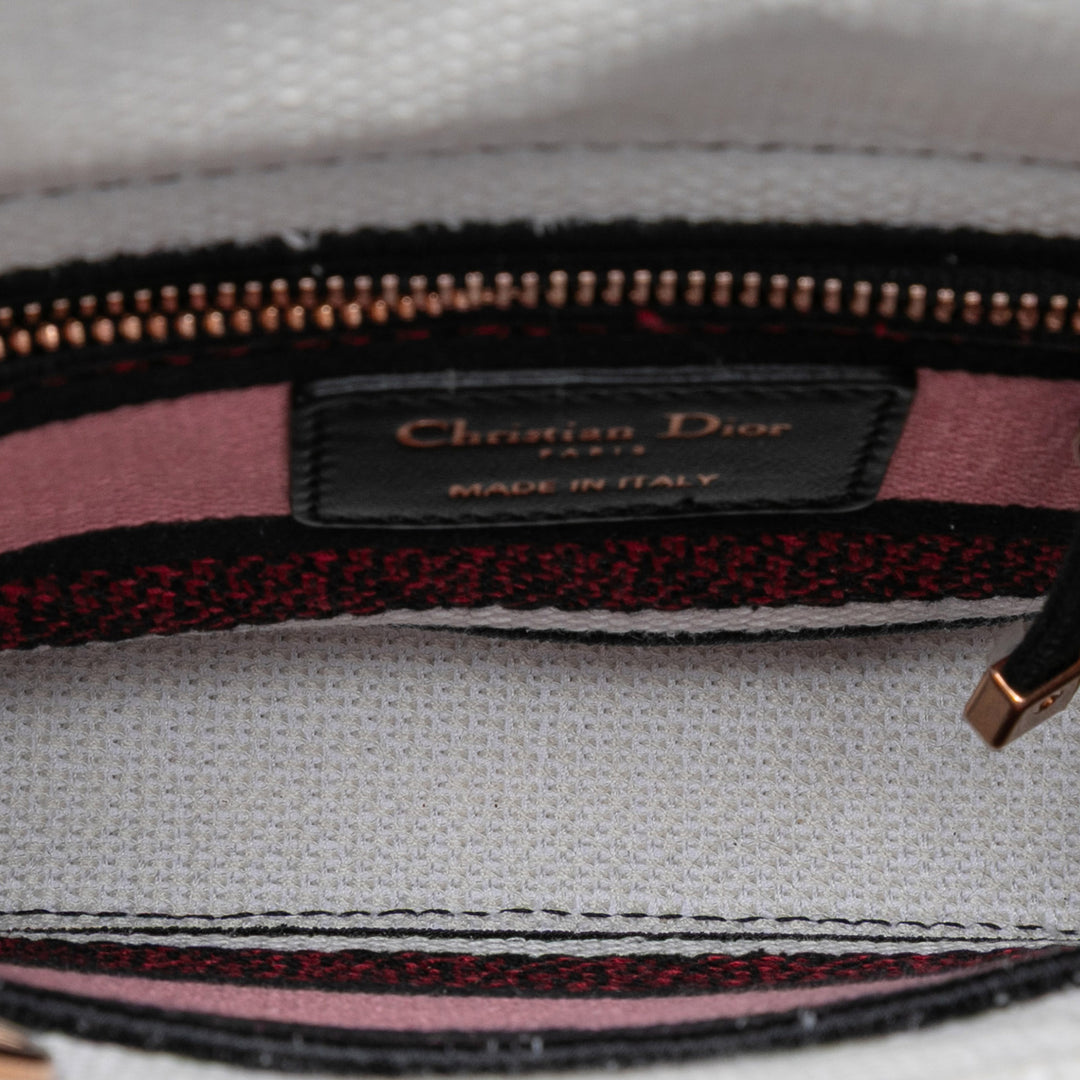 Dior Mini brodé Toile Florilegio Lady D Lite